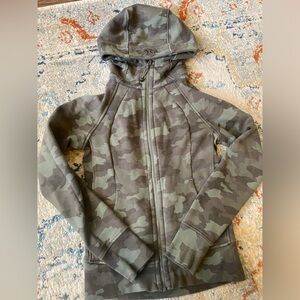 Lululemon athletic camouflage styled jacket with hood
